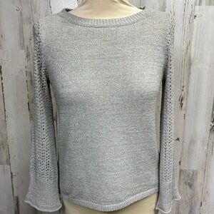 LOFT‎ Crochet Sleeve Sweater